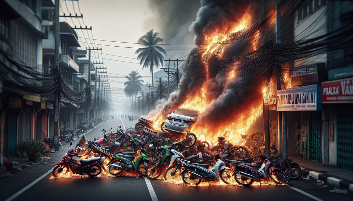 Kebakaran Surabaya: 13 Motor Hangus di Pawiyatan