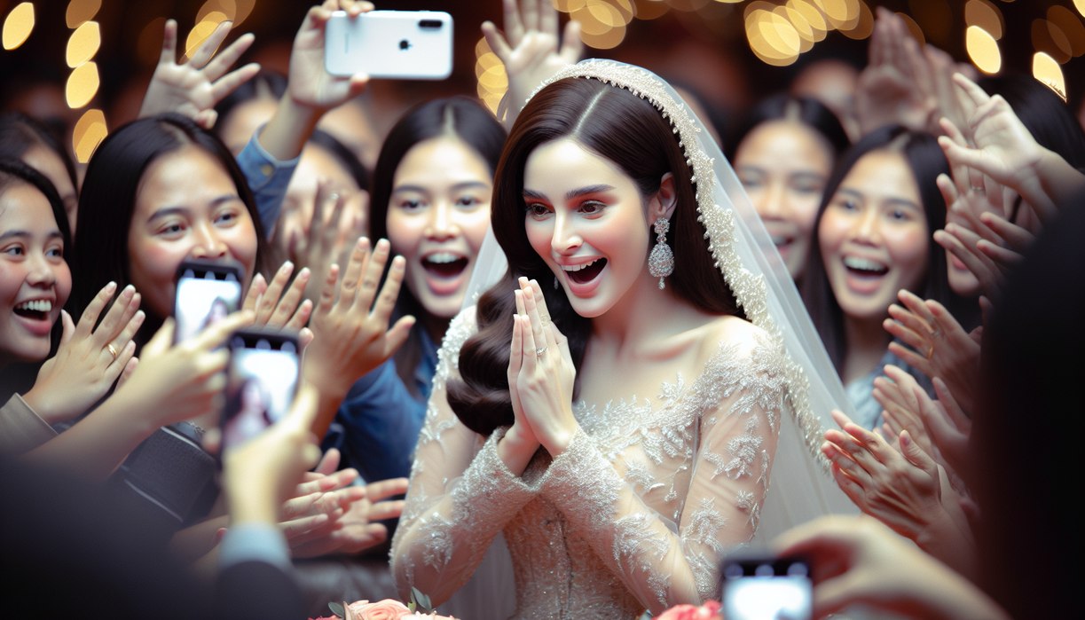 Prilly Latuconsina Kasih Kejutan ke Fans di Hari Nikah