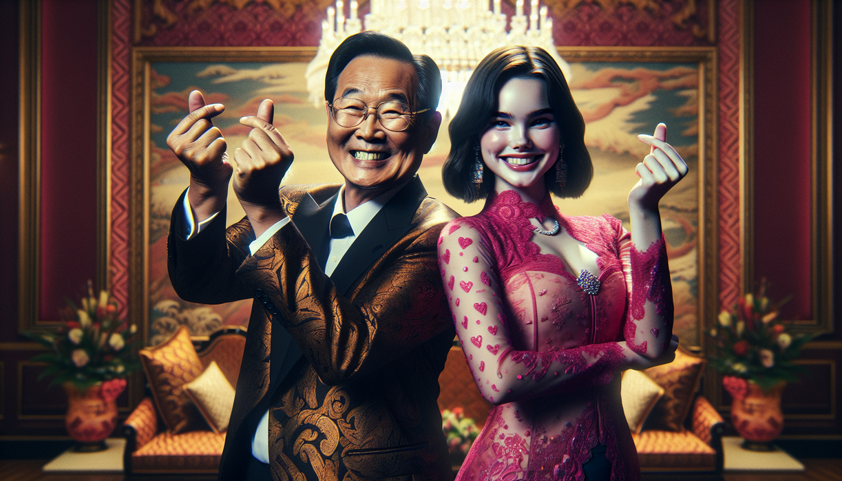 Momen Prabowo Finger Heart Bareng Carmen H2H