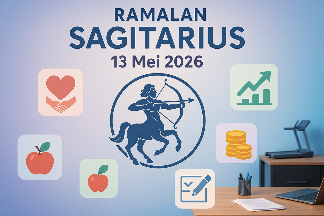 Ramalan Sagitarius 13 Mei 2026: SEO Cinta & Karier