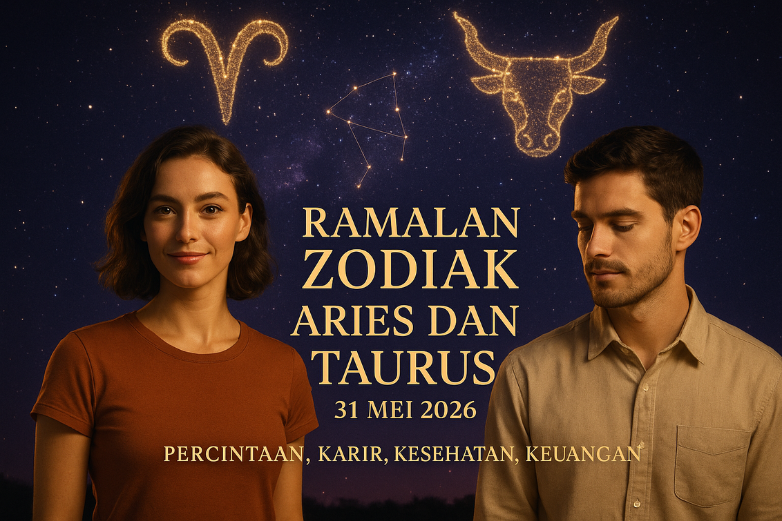 Ramalan Aries & Taurus 31 Mei 2026: Cinta, Karier, Perawatan Kulit