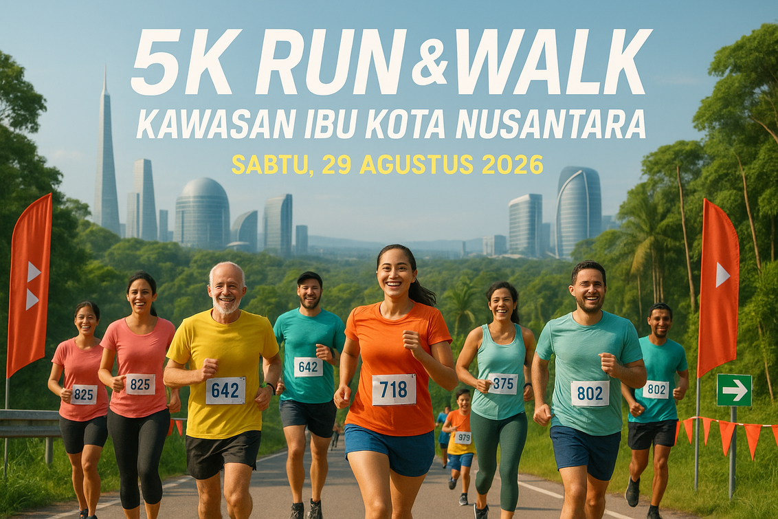 Serunya 5K Run IKN: Lari, Musik, dan Harapan Baru